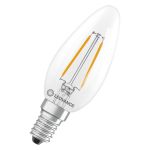 Ledvance Classic LED E14 Kerze Fadenlampe Klar 1.8W 250lm - 827 Extra Warmweiß | Ersatz Für 25W