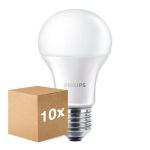 Mehrfachpackung 10x Philips Corepro LED Glühbirne E27 Birne Matt 13W 1521lm - 830 Warmweiß | Ersatz für 100W