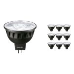 Mehrfachpackung 10x Philips Master LED Spot GU5.3 MR16 6.7W 440lm 60D - 930 Warmweiß | Höchste Farbwiedergabe - Dimmbar - Ersatz für 35W