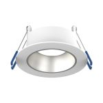 Noxion LED-Spot Ares Tief ring Weiß - mit Innenring Silber | Ausschnitt 68mm - incl. GU10 Fitting