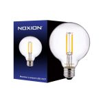 Noxion Lucent LED E27 Globe Fadenlampe Klar 7W 806lm - 827 Warmweiß | Ersatz Für 60W