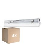 Mehrfachpackung 4x Ledvance LED Feuchtigkeitsdicht Gehäuse MT Gen 3 IP65 | Geeignet für 1x150cm LED Röhre