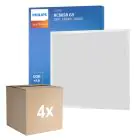 Mehrfachpackung 4x Philips LED Panel Ledinaire RC065B 28W 3400lm - 840 Kaltweiß | 60x60cm - UGR 