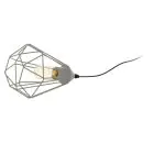 Eglo Tischlampe Tarbes Stahl Grau | Geeignet für 1x E27